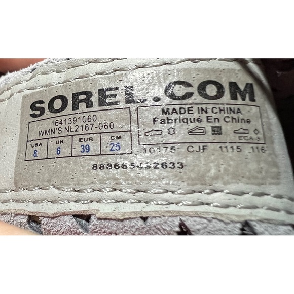 Sorel Major Pull On Boot Brown Leather Perforated Womens Sz 8 - Picture 8 of 9